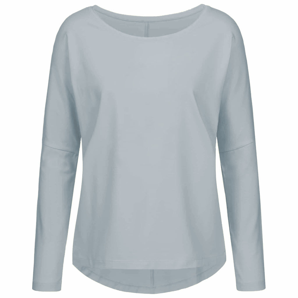 Shirt "VALERIE", bluefog - Basic Langarmshirt, Frontansicht, kamah Yoga & Style