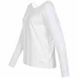 Langarmshirt  Xyla, white, lässiges Langarmshirt, kamah Yoga and Style, Seitenansicht