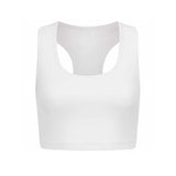 Yoga-Top "Mika", white, Frontansicht, Bustier medium support, Yoga Top