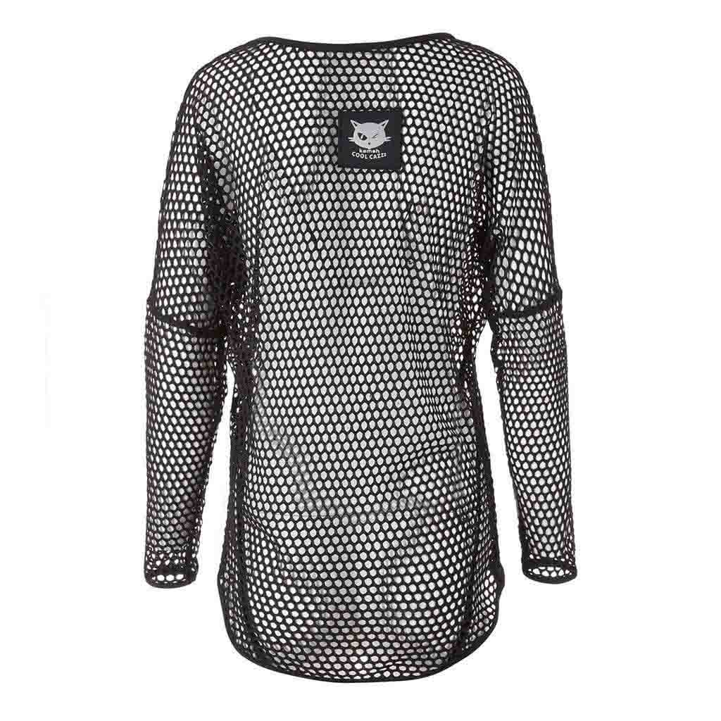 Yoga Longsleeve SUNGELA, one size Pullover aus Mesh Material - Farbe black
I kamah Yoga and Style
