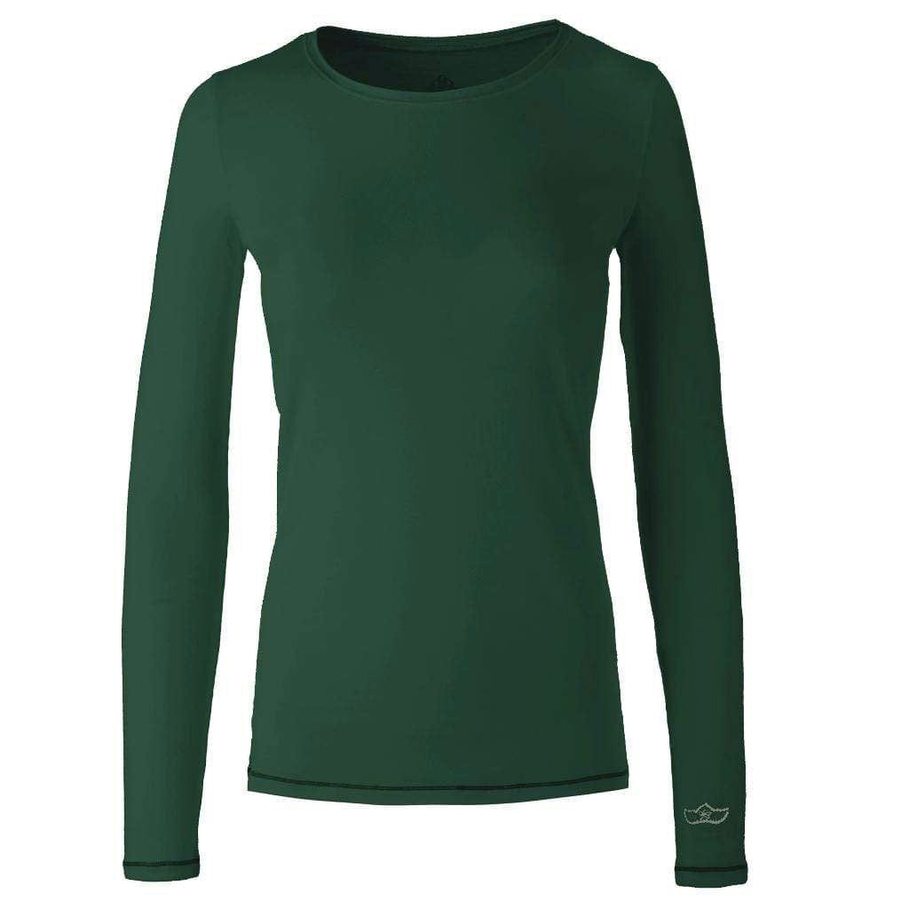 Yoga-Shirt "U", ivy green - Pures superweiches Langarmshirt - Kamah Yoga and Style