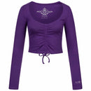 cropped Yoga Longsleeve ZENZI - Farbe lilac | kamah - Yoga Longsleeve ZENZI - Farbe lilac - kamah yoga and style