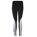 active yoga pant with color inserts SOPHIE, black/white/pale violet - active Yoga Leggings SOPHIE - Farbe black/white/pale violet - kamah yoga and style