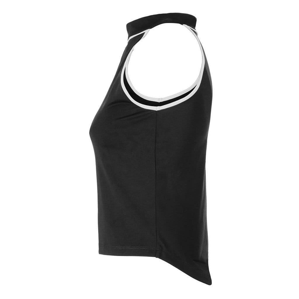 Yoga-Top SAMELIA, black/white - Schnelltrocknenedes Acitive Top aus Funktionsmaterial