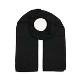 unisex Schal aus 100% Cashmere - Farbe BLACK