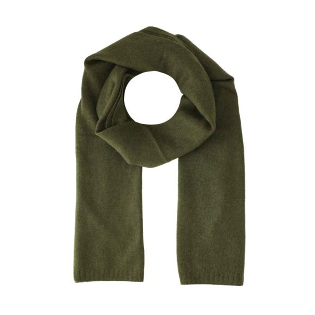 unisex Schal aus 100% Cashmere - Farbe Armygreen