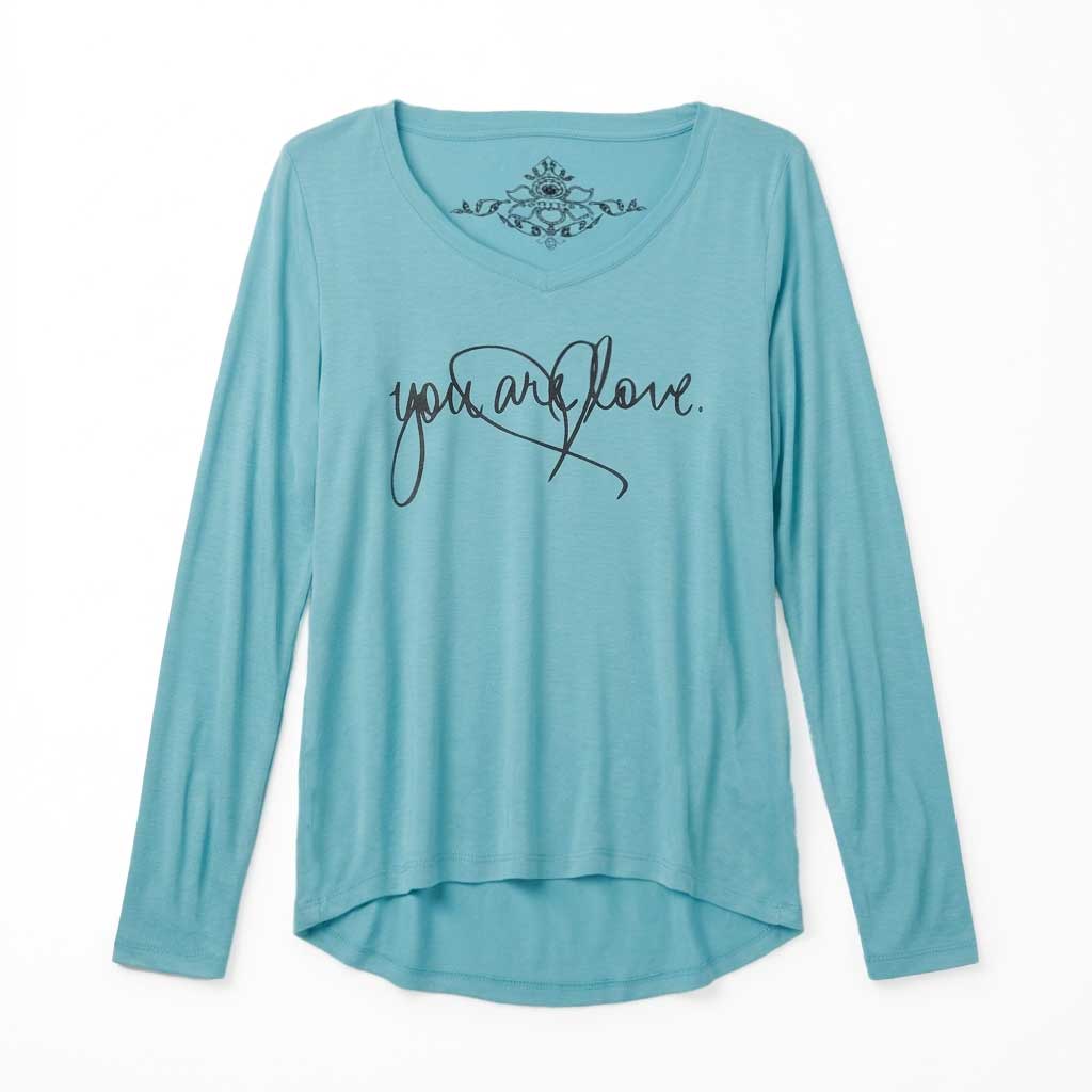 Yoga Longsleeve LOVE - Farbe heaven, kamah