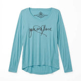 Yoga Longsleeve LOVE - Farbe heaven, kamah