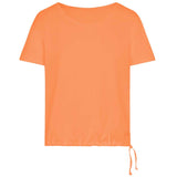 Yoga Shirt "Amina", orange - weites Oversize T-Shirt mit Tunnelzug, kamah