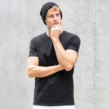 Beanie-Mütze aus 100% Cashmere, black, kamah Yoga & Style