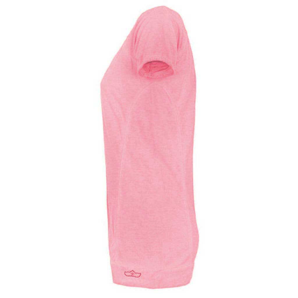 Kurzarm Yoga Shirt LASHANA, Farbe camelia, Stückfärbung, Top | kamah - Yoga-Shirt "Lashana", camelia - Supersoftes T-Shirt im Piece Dye - kamah yoga and style
