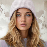  unisex rib knit Mütze aus 100% Cashmere - verschiedene Farben - kamah yoga and style