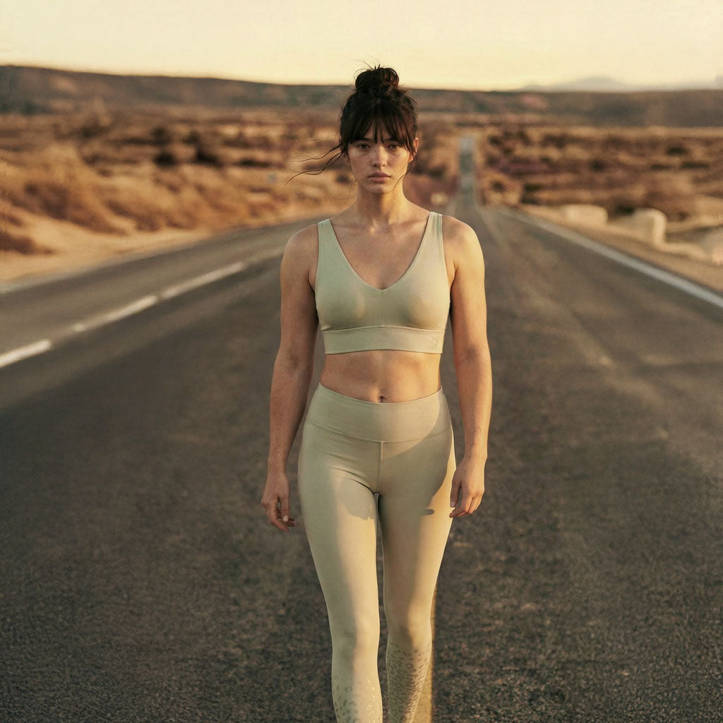 Yoga pants mit print VENUS, Farbe reed | kamah - active Yoga Tight VENUS mit LEO-Flockprint, pale violet - kamah yoga and style