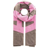 Luxuriöser Cashmere Schal mit mehrfarbigen Designelementen, Fair Trade - grosses Cashmere Plaid mit buntem Schriftzug- verschiedene Farben - kamah yoga and style