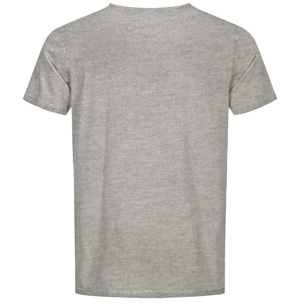 unisex Herren Kurzarm T--Shirt SABU, col. grey melange, piece dye –Kamah Yoga and Style