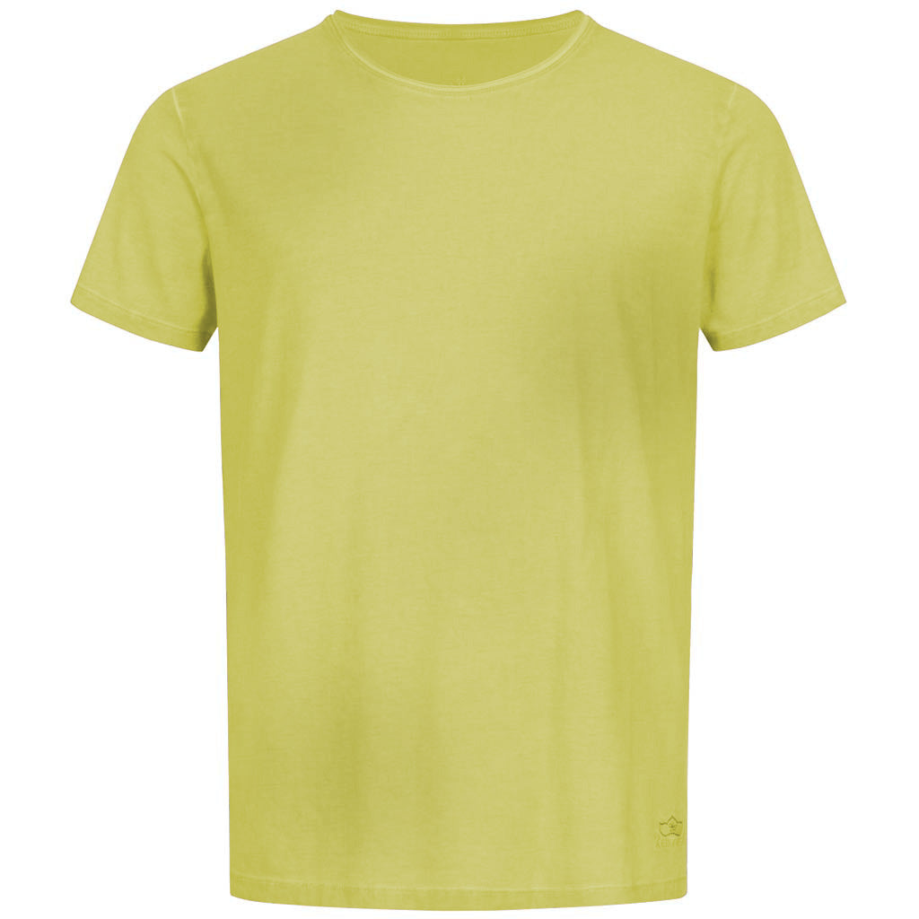 unisex Herren Kurzarm T--Shirt SABU, col. limegreen, piece dye –Kamah Yoga and Style