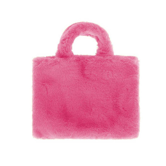 flauschige Mini Bag aus veganem Pelz - verschiedene Farben