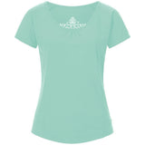 Yoga Kurzarm Shirt für Damen, VIOLA, Farbe mint