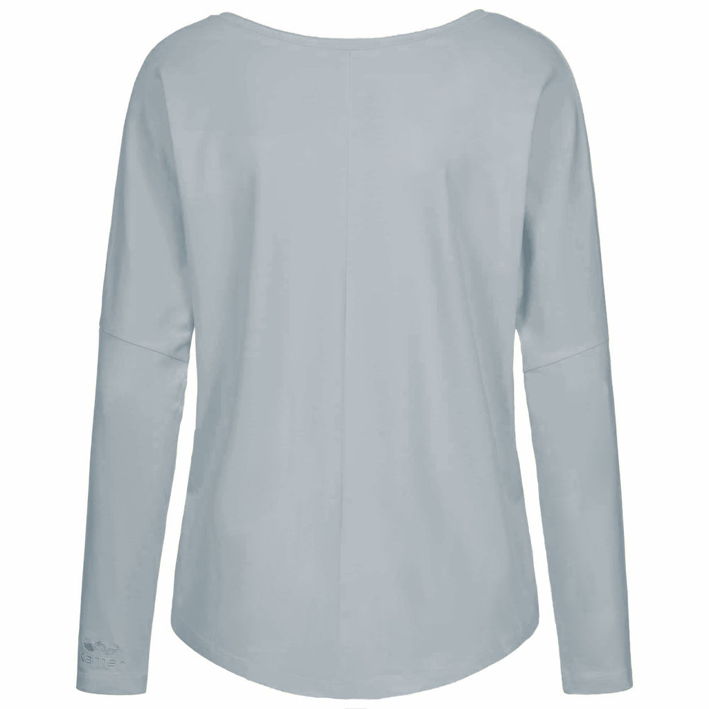 Shirt "VALERIE", bluefog - Basic Langarmshirt, Frontansicht, kamah Yoga & Style