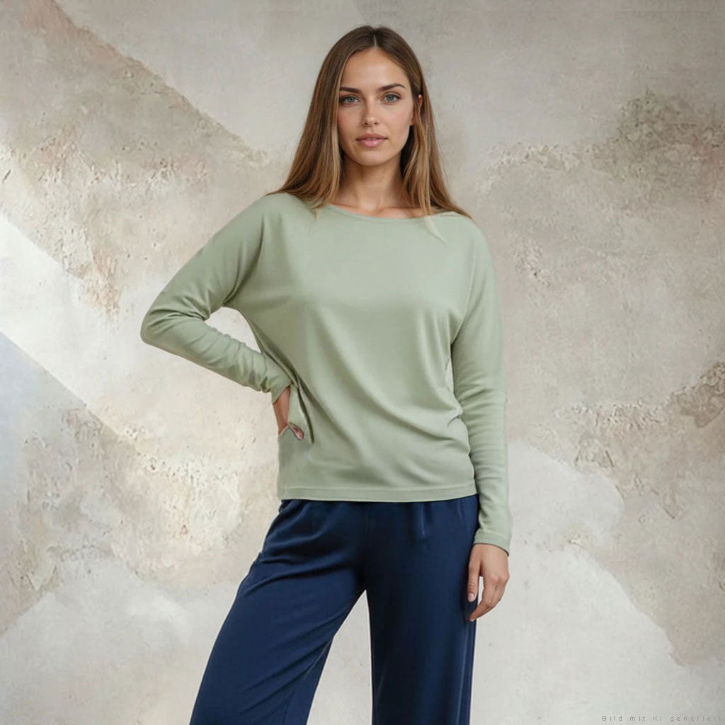 Langarm Shirt VALERIE, verschiedene Farben | kamah - Yoga Longsleeve VALERIE - verschiedene Farben - kamah yoga and style