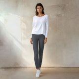 Baumwoll-Leggings für Yoga & mehr - ruffled Leggings mit hohem Bund CAMERON  kamah yoga and style