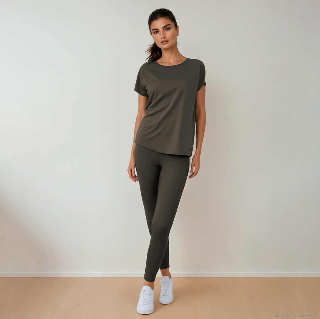 XANADOO, leichtes Yoga Kurzarm Shirt  - verschiedene Farben - Yoga Shirt , lockerer Schnitt