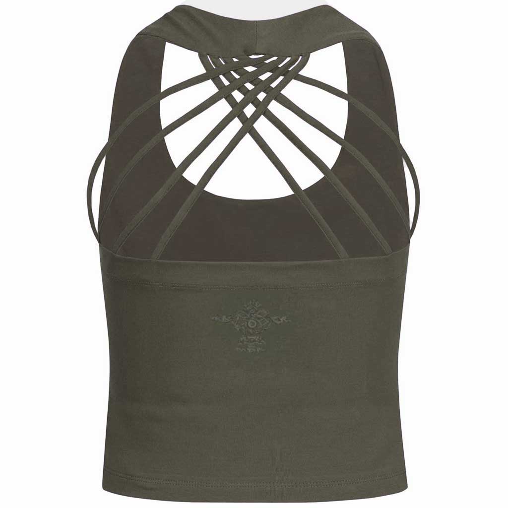 cropped Yoga Cable Top XENIA  - verschiedene Farben - kamah yoga and style
