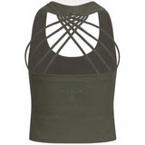 cropped Yoga Cable Top XENIA  - verschiedene Farben - kamah yoga and style