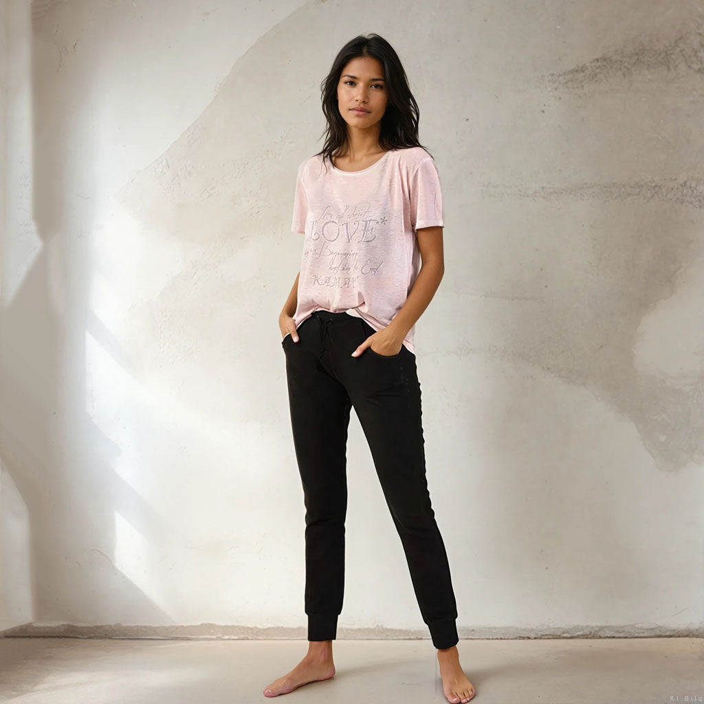 unisex Yoga pant, Jogginghose Loungewear, Farbe charcoal | kamah - Sweat Pant ZAR, for HIM&HER - Farbe charcoal - kamah yoga and style