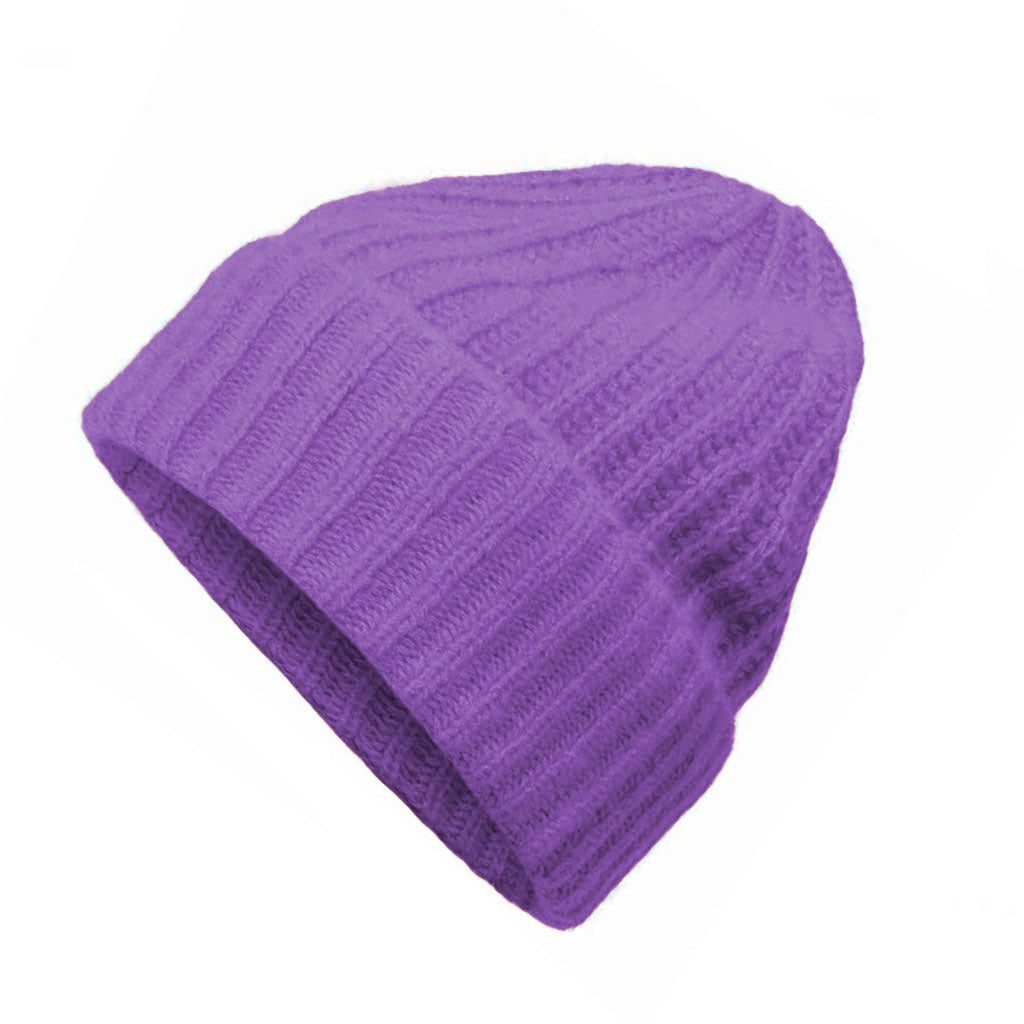 unisex Rib knit Mütze aus 100% Cashmere - verschiedene Farben - kamah yoga and style