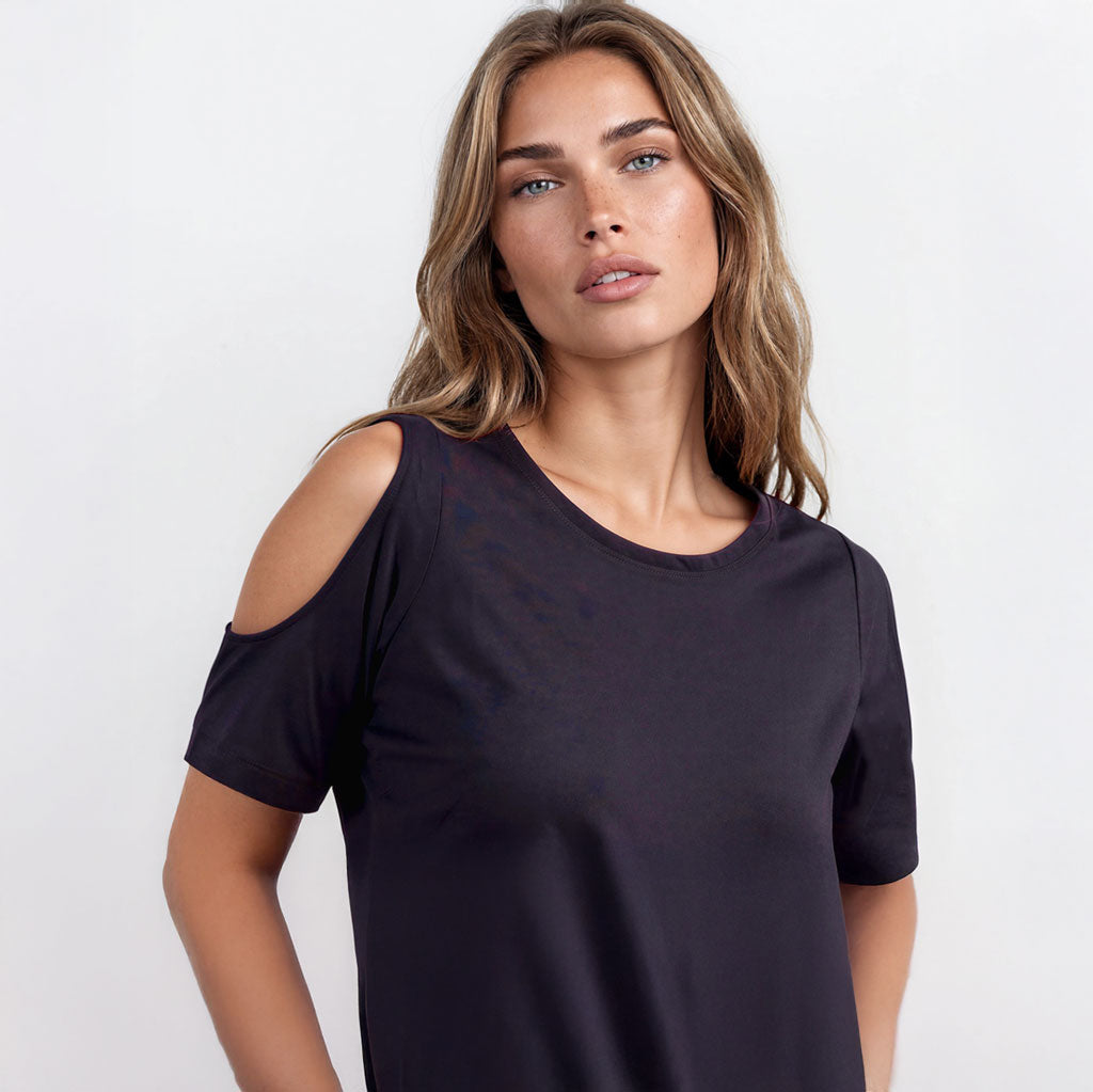 Yoga Top RAFFAELA,  Cropped Shirt , freie Schultern, verchiedene Farben | kamah yoga and style
