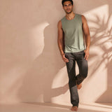 Yoga Tank Top für Männer RICK, Bio Baumwolle| kamah - lockeres Yoga Tanktop aus Bio-Baumwolle RICK - in verschiedenen Farben - kamah yoga and style