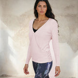 Yoga Langarmshirt SUSAN, verschiedene Farben, Wrap Pulli | kamah - Yoga Langarmshirt in Wickeloptik SUSAN - verschiedene Farben - kamah yoga and style