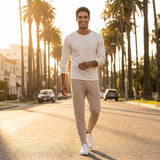 Männer Yoga Hose aus Eco-Cotton, UMINA-C M   Farbe beach - Männer Yoga Hose aus Eco-Cotton, UMINA-C M   Farbe beach - kamah yoga and style