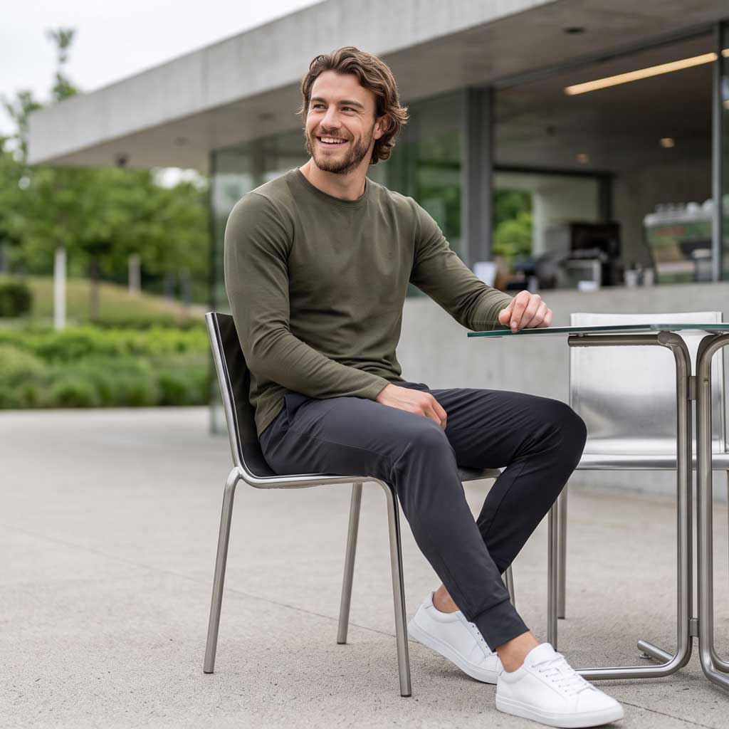 Herren Yoga Langarmshirt SIMON, verschiedene Farben | kamah - Yoga Longsleeve Shirt SIMON - in verschiedenen Farben - kamah yoga and style