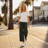 7/8 Yoga Culotte Pant, weite 7/8-Hose in verschiedenen Farben - 7/8 Yoga Hose WANDA mit variabler Saumweite - verschiedene Farben - kamah yoga and style