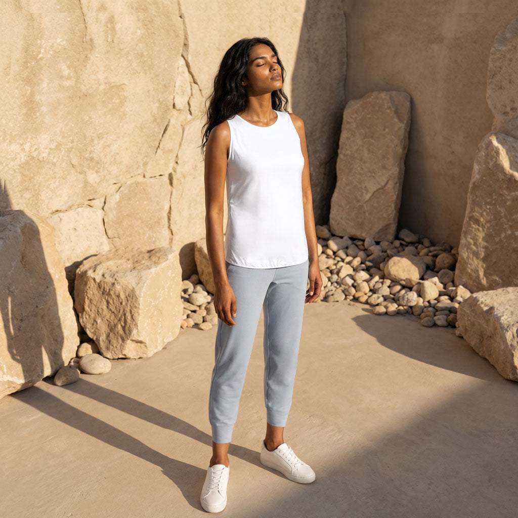 leichtes Yoga Top  mit Rückenausschnitt erschiedene Farben I kamah - leichtes Yoga Top mit tiefem Rückenausschnitt  XIOMARA - verschiedene Farben - kamah yoga and style