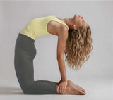 Yoga Body figurbetont, ärmellos, Farbe lime| kamah - Yoga Body ZOOM - Farbe lime - kamah yoga and style