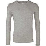 Herren Yoga Longsleeve SIMON, grey melange - Superbequem, kamah Yoga & Style, front