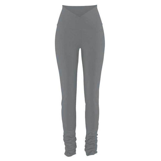 ruffled Leggings mit hohem Bund CAMERON  -  Farbe steel