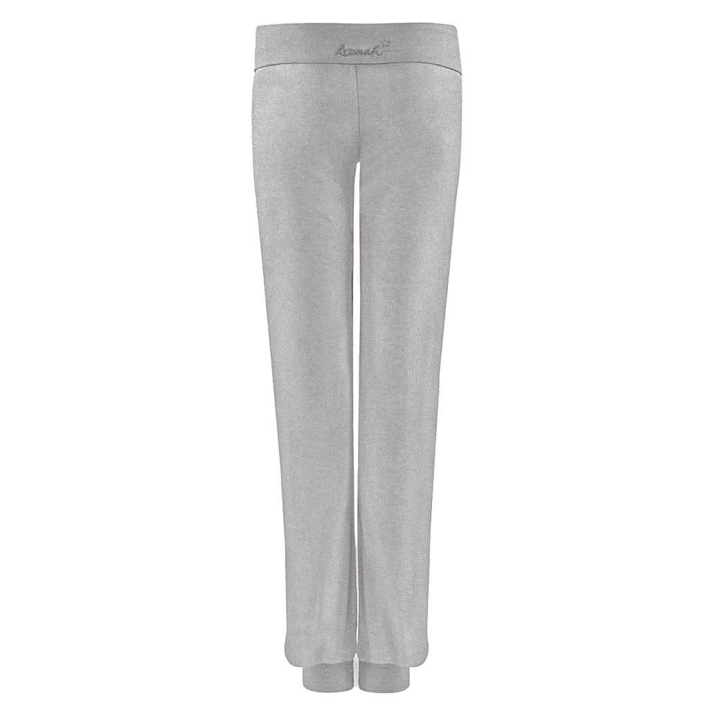 weiche Yoga Hose mit Beinbündchen - Yoga-Pant "Inia", greymelange - Supersofte Yogahose - kamah yoga and style
