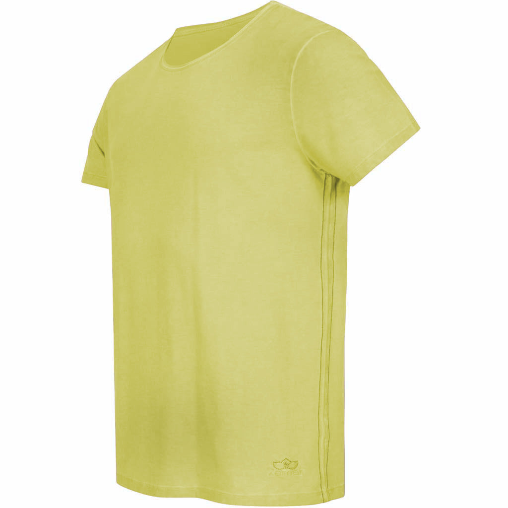 unisex Herren Kurzarm T--Shirt SABU, col. limegreen, piece dye –Kamah Yoga and Style