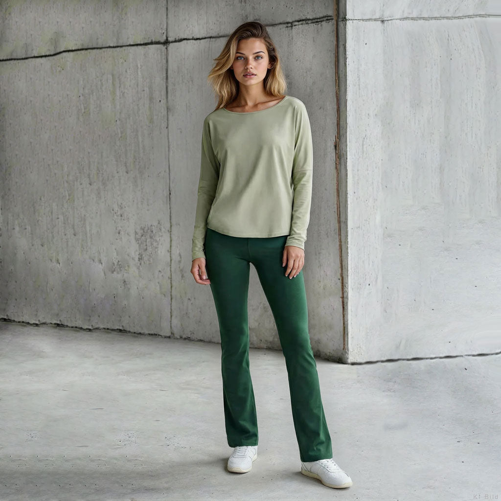 Yogahose STEFANIA, Bootcut | kamah - Yoga Hose STEFANIA - Flare Pant mit hohem Bund - kamah yoga and style