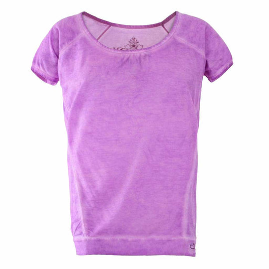 Yoga-Shirt "Lashana",  neon purple - Supersoftes T-Shirt im Piece Dye