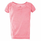 Kurzarm Yoga Shirt LASHANA, Farbe camelia, Stückfärbung, Top | kamah - Yoga-Shirt "Lashana", camelia - Supersoftes T-Shirt im Piece Dye - kamah yoga and style