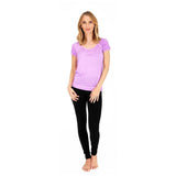 Kurzarm-Shirt LASHANA, Farbe neon purple, Stückfärbung, Top | kamah - Yoga-Shirt "Lashana",  neon purple - Supersoftes T-Shirt im Piece Dye - kamah yoga and style