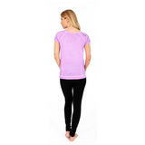Kurzarm-Shirt LASHANA, Farbe neon purple, Stückfärbung, Top | kamah - Yoga-Shirt "Lashana",  neon purple - Supersoftes T-Shirt im Piece Dye - kamah yoga and style