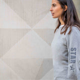 Sweater "Tiffany", greymelange- Kuscheliges oversized Sweatshirt - Kamah Yoga and Style  