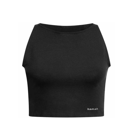 taillenlanges Crop Top ANGELINA,  Farbe charcoal