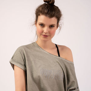Yoga-Shirt "Ulani", reed - Weit geschnittenes Lounge-Shirt - Kamah Yoga and Style